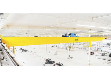 黄色いA5仕事の義務の倉庫によって専門にされる二重ガードの起重機クレーン10-50ton容量